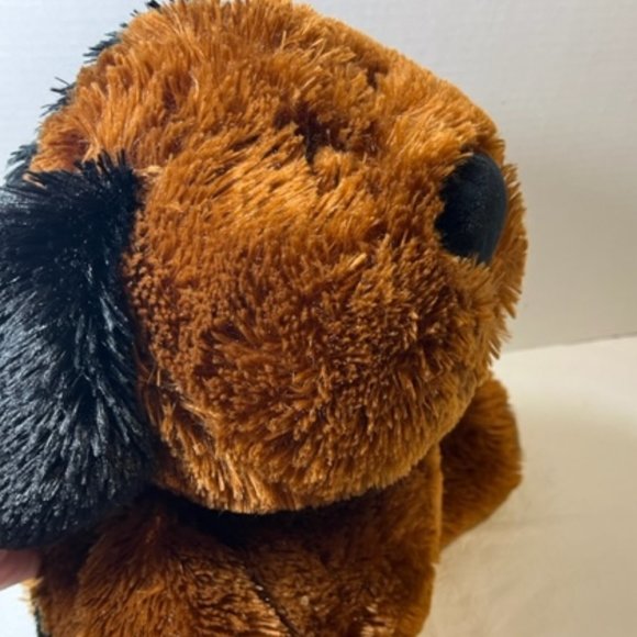 Spark Create Imagine Big 18" Brown Black Puppy Dog Plush Stuffed Animal Soft - Picture 11 of 13